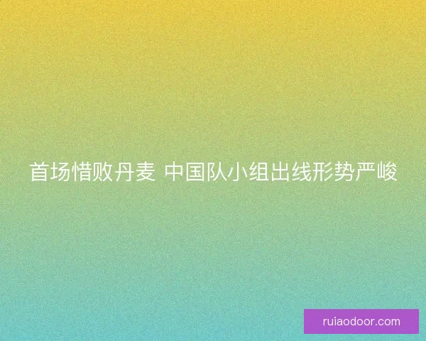 首场惜败丹麦 中国队小组出线形势严峻