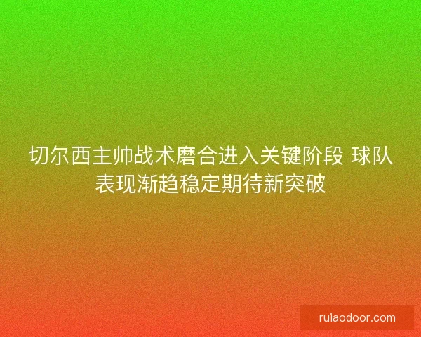 切尔西主帅战术磨合进入关键阶段 球队表现渐趋稳定期待新突破